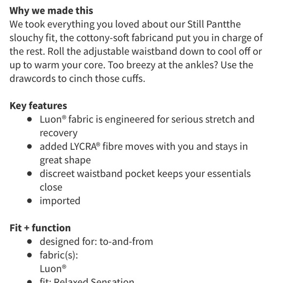 🍋lululemon Sit in Stillness Merlot pants❤️EUC - Picture 11 of 13